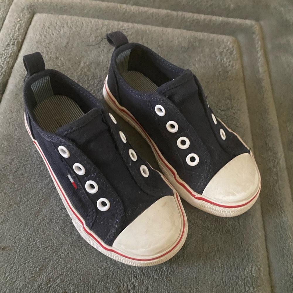 Tommy Hilfiger kids shoes. Worn a few times. Still a lot of life left.